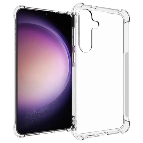 WANLONFENG For Samsung Galaxy S24+ Back Cover  TM Series 2.0mm Clear TPU Phone Case (Big Lens Hole) - Transparent - 1