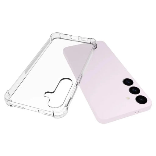 WANLONFENG For Samsung Galaxy S24+ Back Cover  TM Series 2.0mm Clear TPU Phone Case (Big Lens Hole) - Transparent - 2