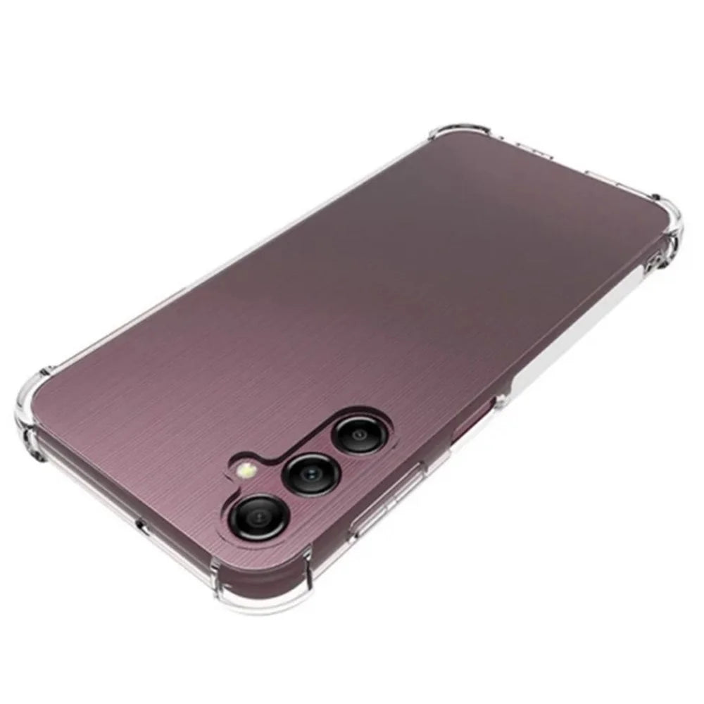 WANLONFENG For Samsung Galaxy A25 5G (Global) (161.0 x 76.5 x 8.3mm) Back Cover  TM Series 2.0mm Clear TPU Phone Case (Big Lens Hole) - Transparent - 3