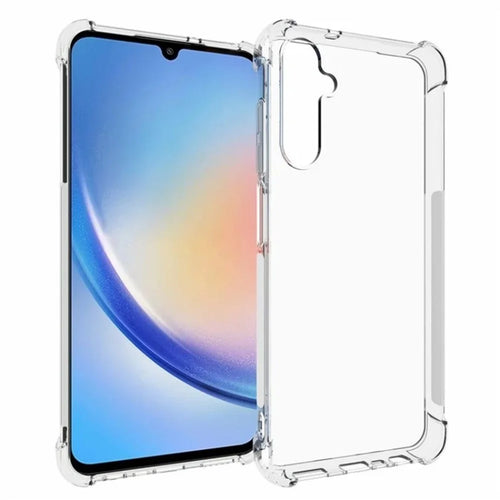 WANLONFENG For Samsung Galaxy A05s 4G Back Cover  TM Series 2.0mm Clear TPU Phone Case (Big Lens Hole) - Transparent - 1