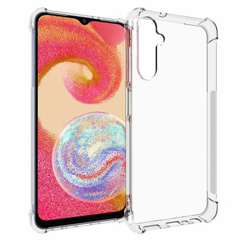 WANLONFENG For Samsung Galaxy A05 4G Back Cover  TM Series 2.0mm Clear TPU Phone Case (Big Lens Hole) - Transparent - 1