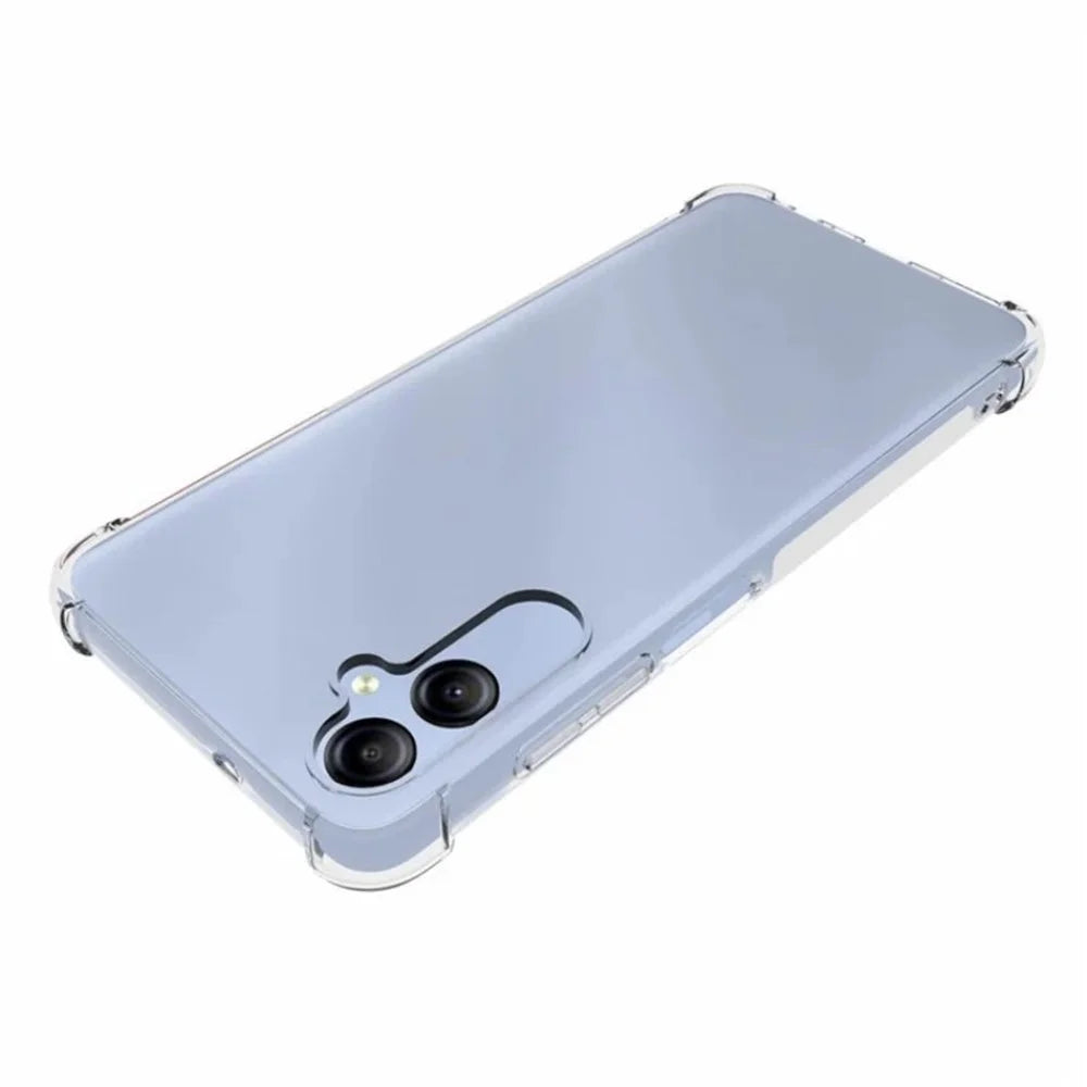 WANLONFENG For Samsung Galaxy A05 4G Back Cover  TM Series 2.0mm Clear TPU Phone Case (Big Lens Hole) - Transparent - 4