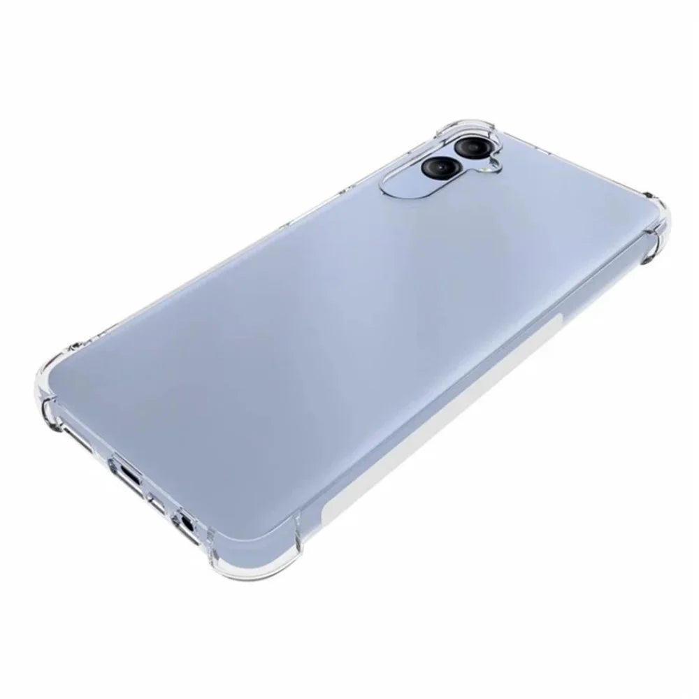 WANLONFENG For Samsung Galaxy A05 4G Back Cover  TM Series 2.0mm Clear TPU Phone Case (Big Lens Hole) - Transparent - 5