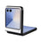 For Samsung Galaxy Z Flip7 5G Case Litchi Texture Leather + Hard PC Phone Cover - White - 2