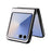 For Samsung Galaxy Z Flip7 5G Case Litchi Texture Leather + Hard PC Phone Cover - White - 3