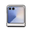 For Samsung Galaxy Z Flip7 5G Case Litchi Texture Leather + Hard PC Phone Cover - White - 5