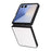 For Samsung Galaxy Z Flip7 5G Case Litchi Texture Leather + Hard PC Phone Cover - White - 6