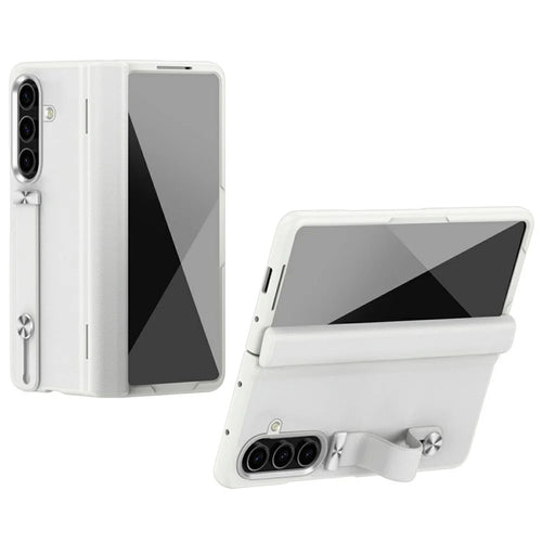 For Samsung Galaxy Z Fold7 5G Kickstand Case Anti-Drop Hard PC Phone Cover - White - 1
