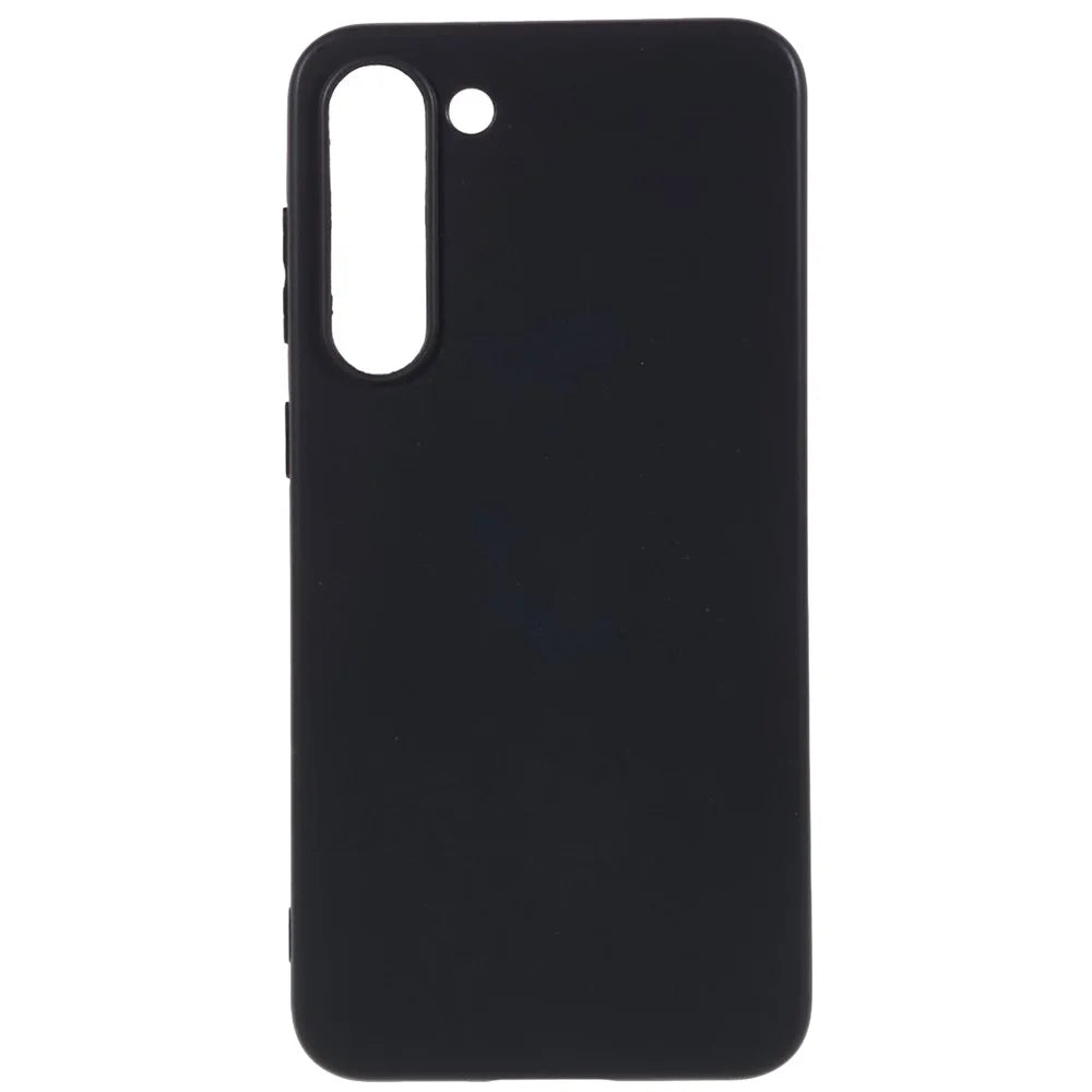 For Samsung Galaxy S23+ Shockproof Flexible TPU Phone Cover Black Matte Drop-Proof Grip Case - 1