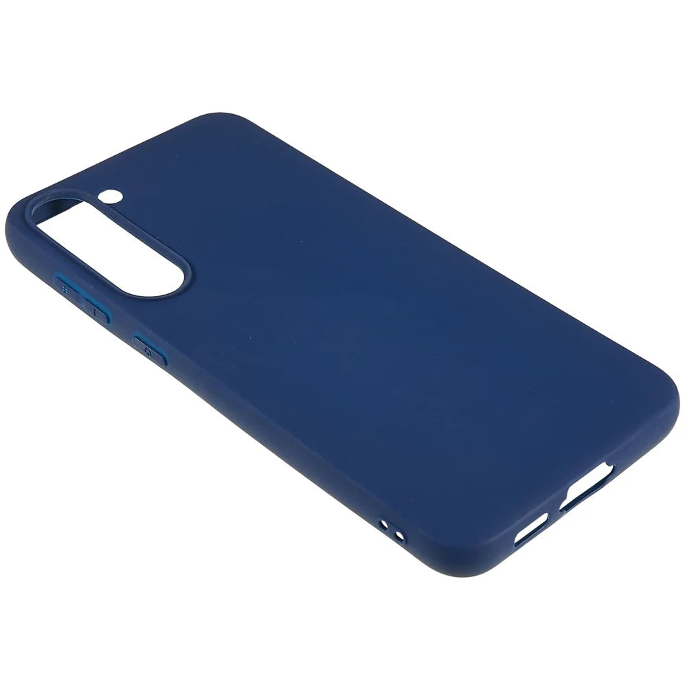 For Samsung Galaxy S23 Slim Fit Soft TPU Smooth Cover Matte Finish Coating Grip Phone Case - Sapphire - 5