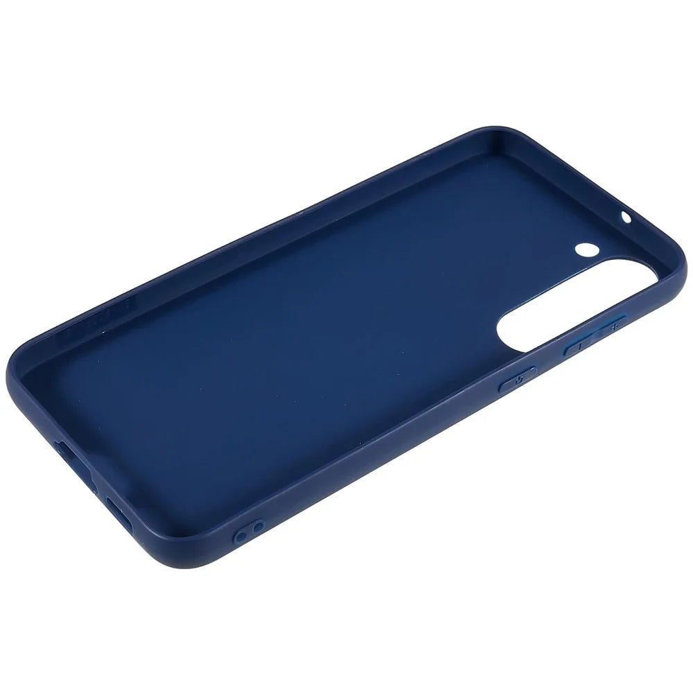 For Samsung Galaxy S23 Slim Fit Soft TPU Smooth Cover Matte Finish Coating Grip Phone Case - Sapphire - 6