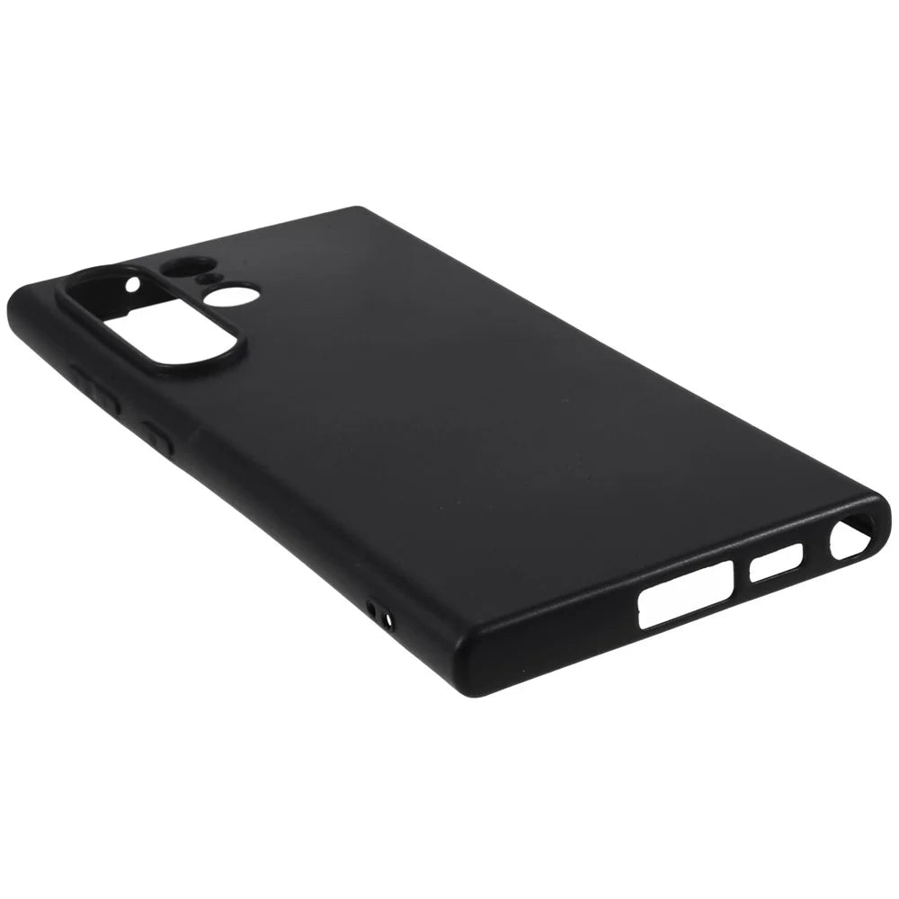 For Samsung Galaxy S23 Ultra Soft TPU Cover Black Matte Anti-Scratch Anti-Fingerprint Phone Case - 6