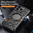 For iPhone 15 Pro Bumper Case Alloy Metal Borderless Back Cover with Magnetic Kickstand - Desert Gold - 5