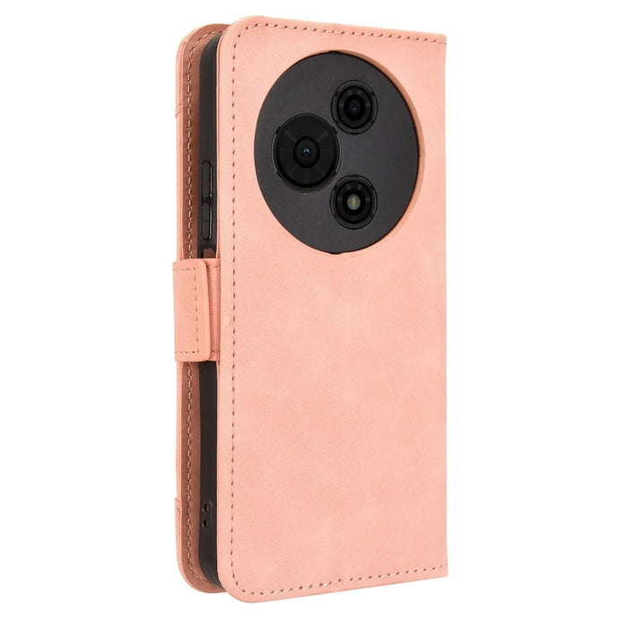For TCL 605 4G / 60 SE Leather Case Phone Wallet Cover with Multiple Card Slots - Pink - 7