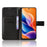 For TCL 605 4G / 60 SE Leather Wallet Case with Strap Diamond Texture Phone Cover - Black - 2
