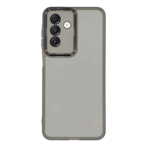 For Samsung Galaxy A18 5G / A18 4G / A17 5G / A17 4G / A26 5G Case Electroplated Camera Frame TPU Phone Cover - Transparent Black - 1