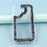 For iPhone 16 Case Glitter Epoxy Soft TPU Clear Back Cover - Black - 6