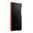 MELKCO For Samsung Galaxy S25 Edge Case Incomplete Edge Genuine Cow Leather Coated PC Cover - Orange - 3