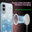 KADEM For Samsung Galaxy S25 Edge Case Flower TPU Flexible Gradient Phone Cover - Blue - 3