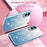 KADEM For Samsung Galaxy S25 Edge Case Flower TPU Flexible Gradient Phone Cover - Blue - 6
