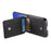 For Samsung Galaxy Z Flip7 5G Case Card Holder Kickstand Retro Texture Leather Back Cover - Black - 6