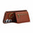 For Samsung Galaxy A16 4G Leather Back Cover Zipper Wallet Kickstand Phone Case with Shoulder Strap - Brown - 2
