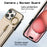 For iPhone 16 Pro Max Leather Back Cover Zipper Wallet Kickstand Phone Case with Shoulder Strap - Beige - 5