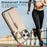 For iPhone 16 Pro Max Leather Back Cover Zipper Wallet Kickstand Phone Case with Shoulder Strap - Beige - 7