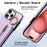 For iPhone 16 Pro Leather Back Cover Zipper Wallet Kickstand Phone Case with Shoulder Strap - Purple - 5