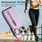 For iPhone 16 Pro Leather Back Cover Zipper Wallet Kickstand Phone Case with Shoulder Strap - Purple - 7