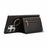 For Samsung Galaxy S25 Ultra Leather Back Cover Zipper Wallet Kickstand Phone Case with Shoulder Strap - Black - 3