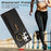 For Samsung Galaxy S25 Ultra Leather Back Cover Zipper Wallet Kickstand Phone Case with Shoulder Strap - Black - 7