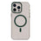 For iPhone 16 Pro Max Case Compatible with MagSafe PC + TPU Clear Phone Cover with Diamond Texture Lens Frame - Midnight Green - 1
