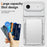 For iPhone Air Clear Case PC + TPU Phone Cover Card Holder Kickstand - Transparent - 5