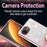KADEM For iPhone 17e / 16e Case Ring Kickstand TPU Flowers Phone Cover Gradient Glitter - Pink - 5