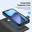DUX DUCIS For iPhone 17 Case  Lawa Series Detachable Magnetic Cowhide Leather Cover Zipper Wallet - Black - 5