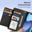 DUX DUCIS For iPhone 17 Case  Lawa Series Detachable Magnetic Cowhide Leather Cover Zipper Wallet - Black - 7