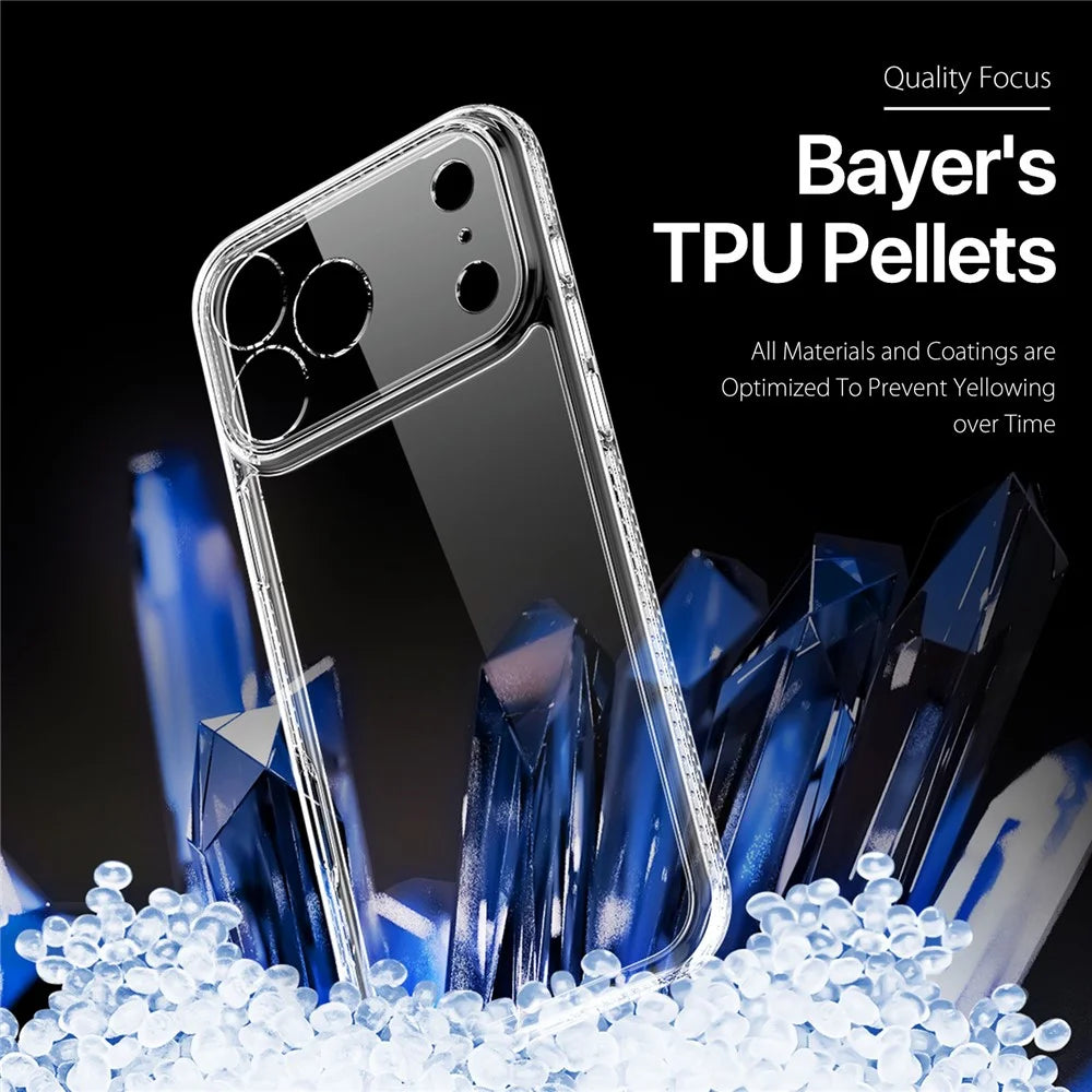 DUX DUCIS For iPhone 17 Pro Clear Phone Case  Clin Series TPU + PC Anti-drop Back Cover - Clear - 6