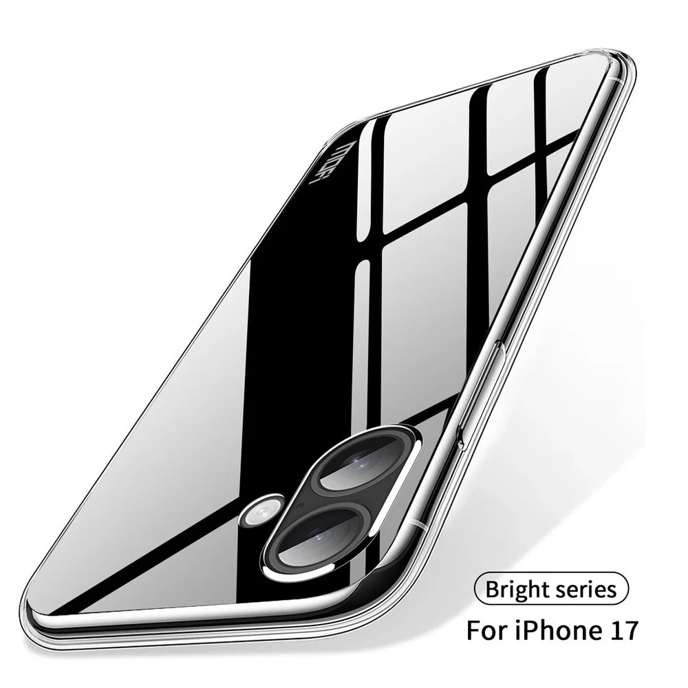 MOFI For iPhone 17 Clear Phone Case  Ultra-Thin TPU Phone Back Cover - Transparent - 2