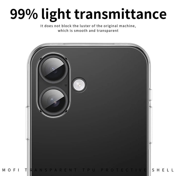 MOFI For iPhone 17 Clear Phone Case  Ultra-Thin TPU Phone Back Cover - Transparent - 4