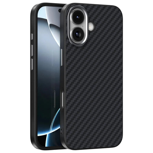 ABEEL For iPhone 17 Case Compatible with MagSafe Carbon Fiber Texture Back Cover - Black - 1