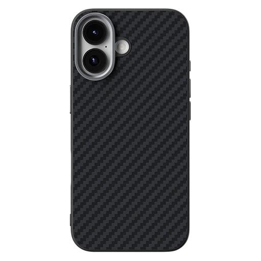 ABEEL For iPhone 17 Case Compatible with MagSafe Carbon Fiber Texture Back Cover - Black - 2