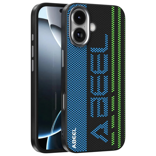 ABEEL For iPhone 17 Case Compatible with MagSafe Micro-Embossing 6D Printed PC TPU Aluminum Alloy Leather Phone Cover - Outstanding No. 1 - 1