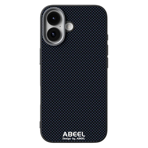 ABEEL For iPhone 17 Case Compatible with MagSafe Printed PC TPU Aluminum Alloy Leather Phone Cover - Black - 2