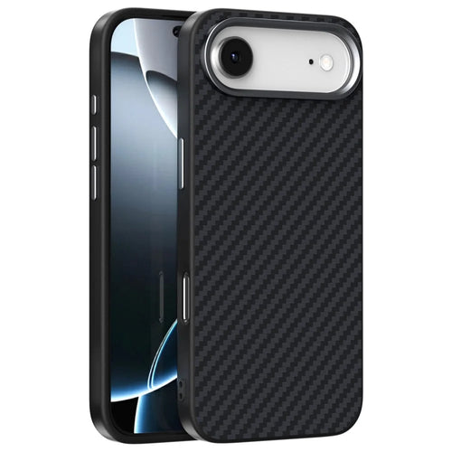 ABEEL For iPhone Air Case Compatible with MagSafe Carbon Fiber Texture Back Cover - Black - 1