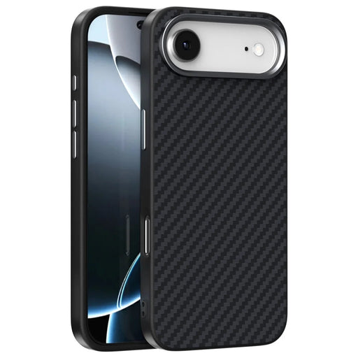 ABEEL For iPhone Air Case Compatible with MagSafe Carbon Fiber Texture Back Cover - Black - 1