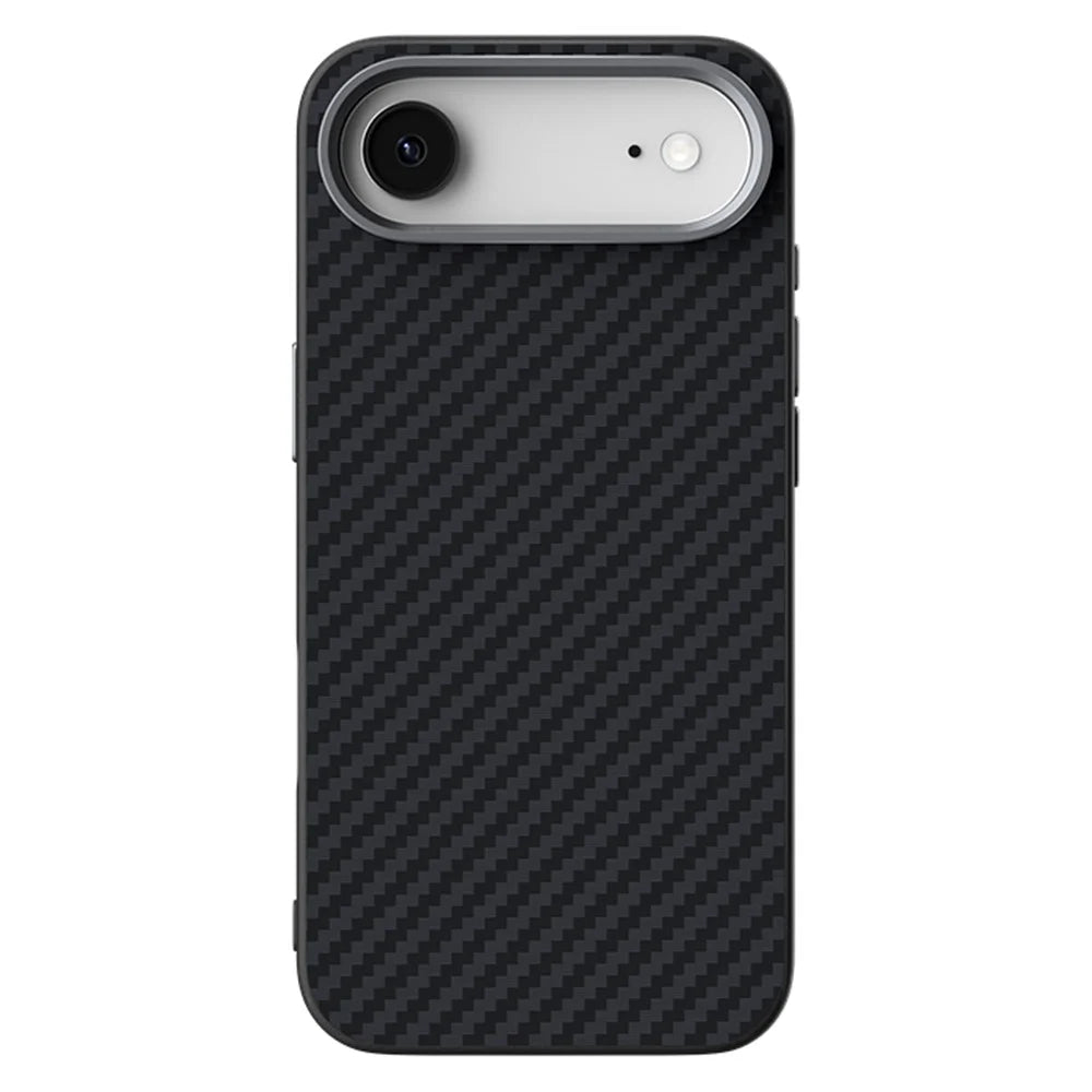 ABEEL For iPhone Air Case Compatible with MagSafe Carbon Fiber Texture Back Cover - Black - 2