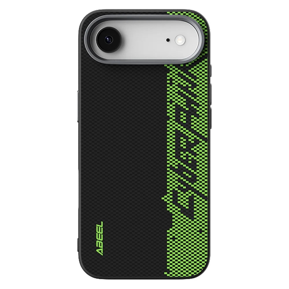 ABEEL For iPhone Air Case Compatible with MagSafe Micro-Embossing 6D Printed PC TPU Aluminum Alloy Leather Phone Cover - Outstanding No. 3 - 2