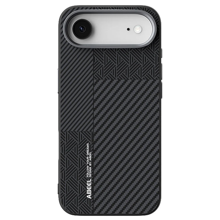 ABEEL For iPhone Air Case PC + TPU + Aluminum Alloy + PU Leather Slim Phone Back Cover Compatible with MagSafe - Texture 3 - 2