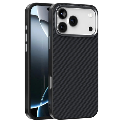 ABEEL For iPhone 18 Pro Max / 17 Pro Max Case Compatible with MagSafe Carbon Fiber Texture Back Cover - Black - 1